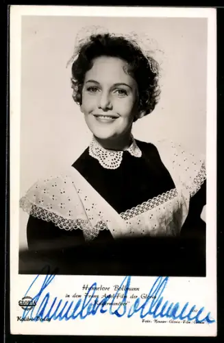 AK Schauspielerin Hannelore Bollmann in Kaisermanover, Autograph