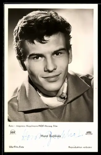 AK Schauspieler Horst Buchholz mit jungenhaftem Charme, Bergbau