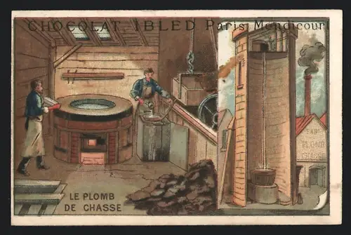 Sammelbild Chocolat Ibled, Paris, Le Plomd de Chasse