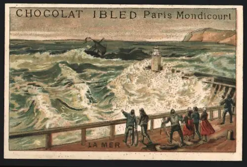 Sammelbild Chocolat Ibled, Paris, La Mer