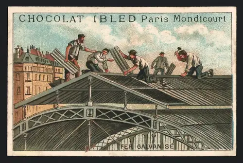 Sammelbild Chocolat Ibled, Paris, Fer Gavlanise