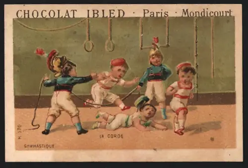 Sammelbild Chocolat Ibled, Paris, Rue du Temple 4, La Corde