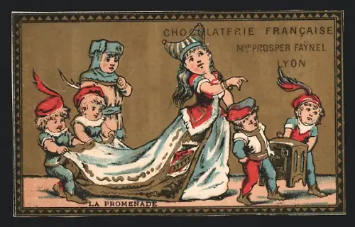 Sammelbild Chocolaterie Francaise Prosper Faynel, Lyon, La Promenade