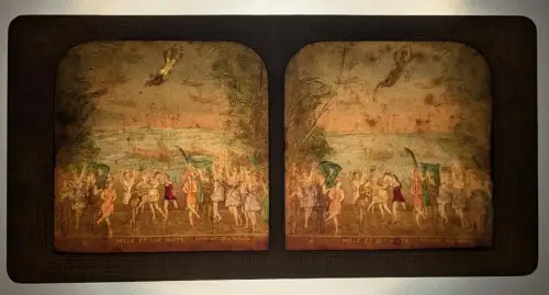 Stereo-Fotografie Adolphe Block, Paris, Mille et une Nuits, Royaumes des Perles, Halt gegen das Licht / Hold to Light