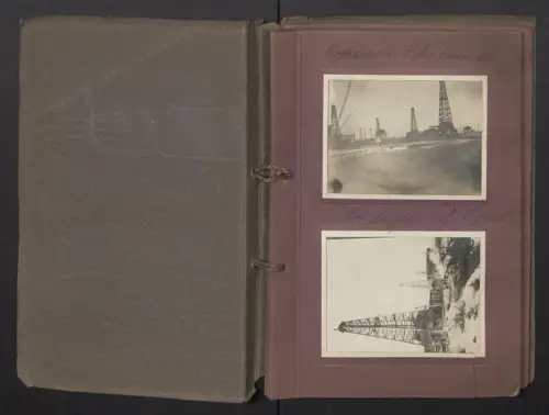 Fotoalbum mit 48 Fotografien, Ansicht St. Louis /MO., Grand Canyon, Petroleum-Bohrtürme Los Angeles, USA-Reise