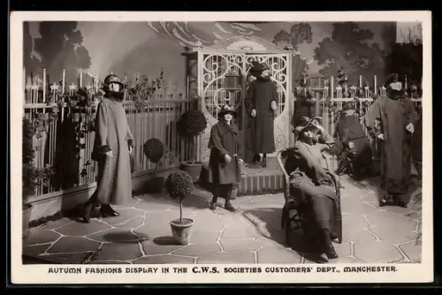 AK Manchester, Autumn Fashions Display in the C.W.S. Societies Customers` Dept