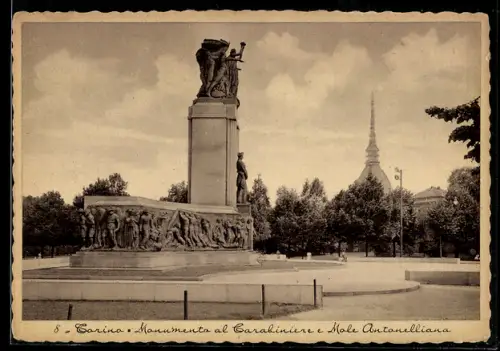 AK Torino, Monumento al Carabiniere e Mole Antonelliana