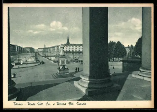 AK Torino, Ponte Vittorio Emanuele e Piazza Vitt. Veneto