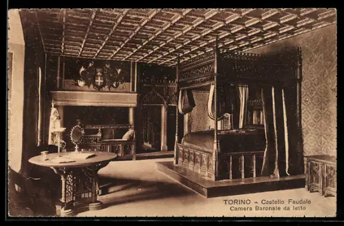 AK Torino, Castello Feudale, Camera Baronale da letto