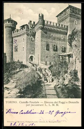 AK Torino, Castello Feudale, Discesa dei Paggi e Donzelle per incontrare L. L. M. M