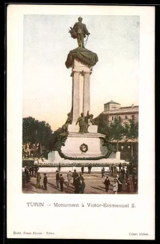 AK Torino, Monumento a Vittorio Emanuele II.