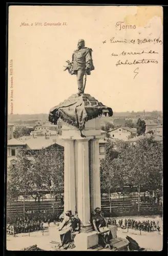 AK Torino, Monumento a Vittorio Emanuele II.