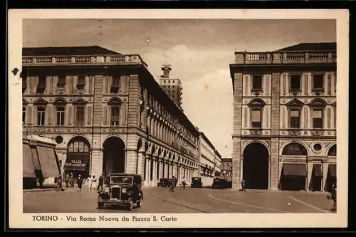 AK Torino, Via Roma Nuova da Piazza S. Carlo