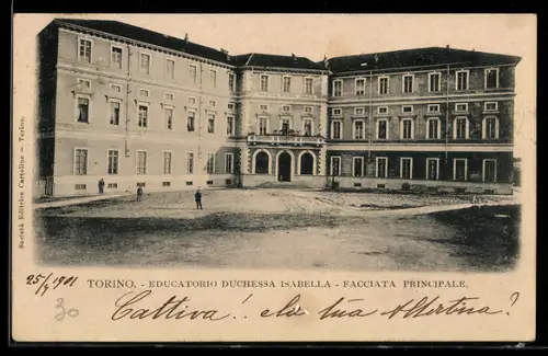 AK Torino, Educatorio Duchessa Isabella, Facciata Principale