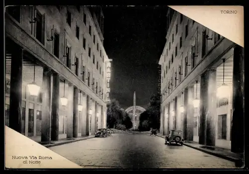 AK Torino, Nuova Via Roma di Notte