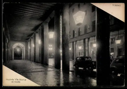 AK Torino, Nuova Via Roma di notte