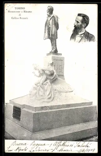 AK Torino, Monumento e Ritratto di Galileo Ferraris