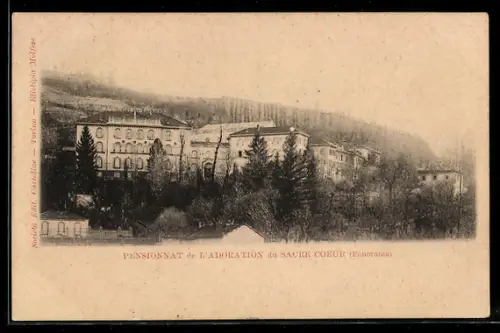 AK Torino, Pensionnat de l`Adoration du Sacré Coeur, Panorama