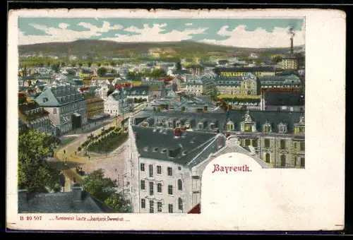 AK Bayreuth, Blick über die Dächer