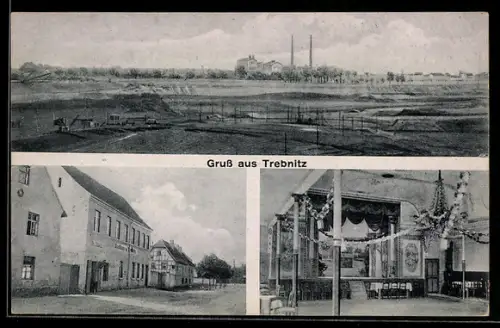 AK Trebnitz, Gruss aus Trebnitz mit Gasthaus