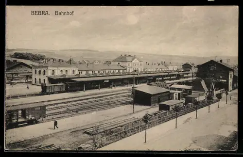 AK Bebra, Blick auf den Bahnhof