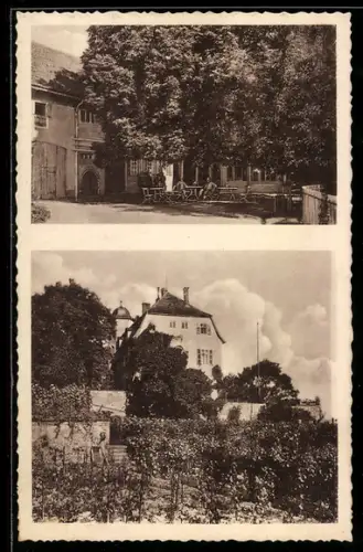 AK Oppenheim a. Rh., Gasthaus Frankensteiner Hof, Bes. Wilhelm Wallot