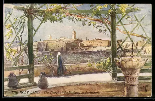 Künstler-AK Bethlehem, Church of the Nativity