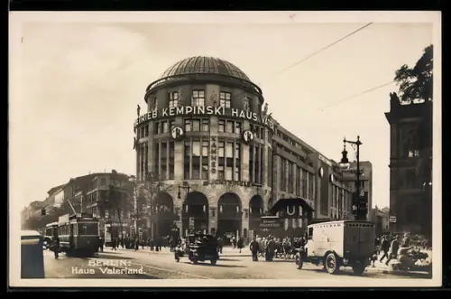 AK Berlin-Tiergarten, Gasthaus Haus Vaterland, Betrieb Kempinski