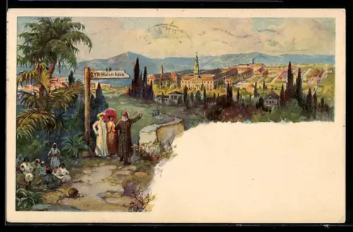 AK Jerusalem, Blick zum Syr-Waisenhaus