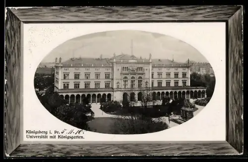 AK Königsberg, Universität und Königsgarten