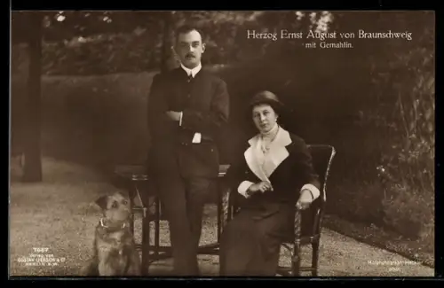 AK Ernst August Herzog von Braunschweig mit Gemahlin