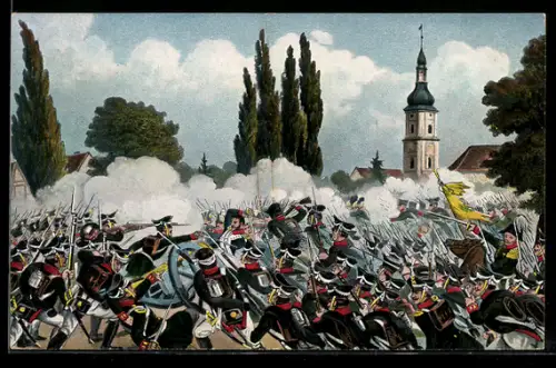 AK Schönefeld, Kämpfe am 18. Okt., Russenangriff unter Langeron