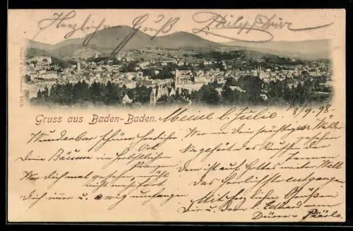 AK Baden-Baden, Teilansicht