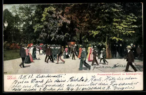 AK Kiel, Promenaden-Concert im Schlossgarten
