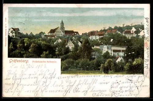 AK Gräfenberg, Teilansicht mit Blick zur Kirche