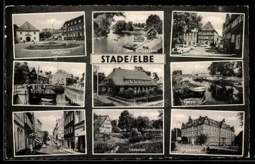 AK Stade /Elbe, Jugendherberge, Zeughaus, Regierung
