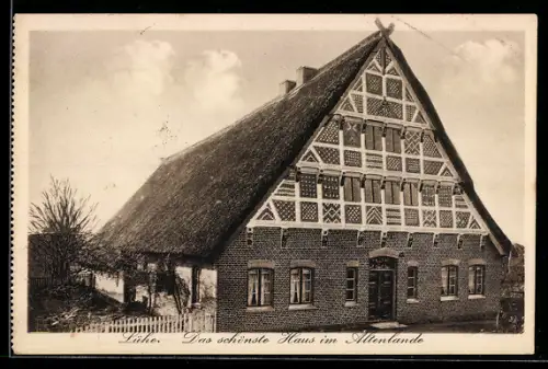 AK Lühe, Fachwerkhaus im Altenlande