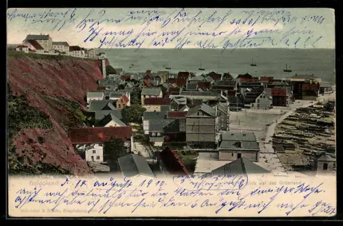 AK Helgoland, Blick auf das Unterland