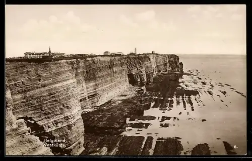 AK Helgoland, Westküste bei Ebbe