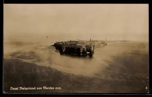 AK Helgoland, Totalansicht von Norden aus