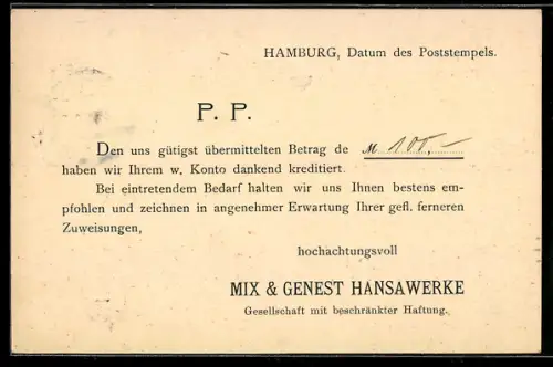 AK Helgoland, Mix & Genest Hansawerke GmbH