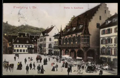 AK Freiburg, Partie b. Kaufhaus
