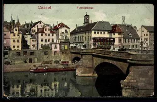 AK Cassel, an der Fuldabrücke