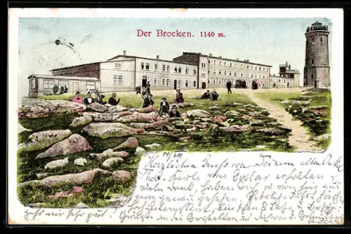 AK Brocken, Brockenhaus und Aussichtsturm