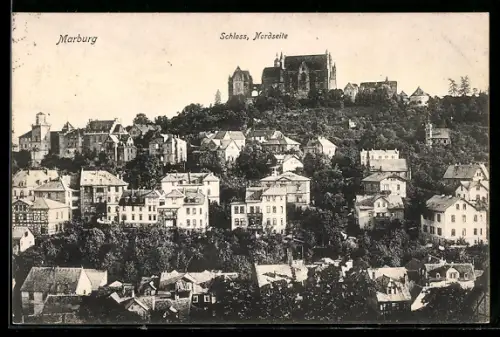 AK Marburg, Schloss, Nordseite