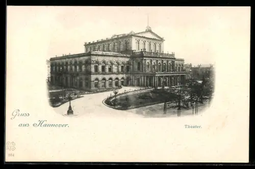 AK Hannover, Theater mit Strassenpartie