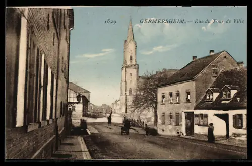 AK Germersheim, Rue du Tour de Ville