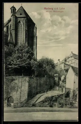 AK Marburg a. d. Lahn, An der Mühltreppe