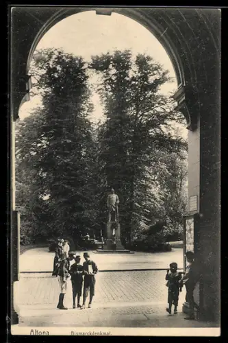 AK Hamburg-Altona, Bismarckdenkmal