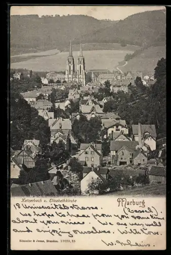 AK Marburg, Ketzerbach, Elisabethkirche